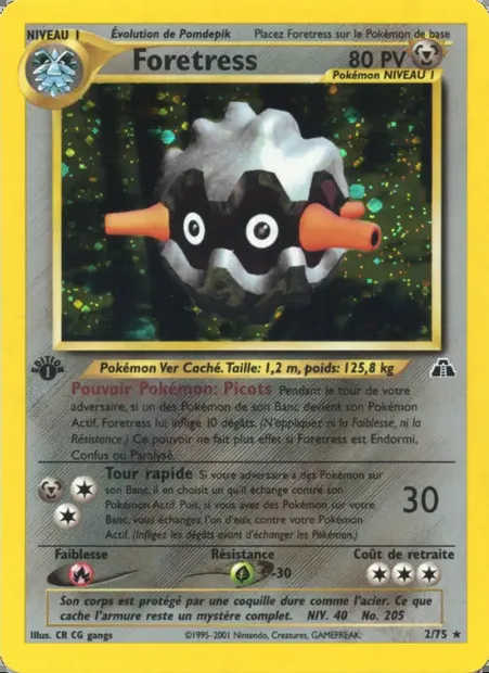 Foretress, carte Pokémon ND 2 — extension Neo Discovery