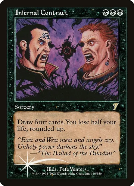 Infernal Contract, Magic card 7ED 143★ — Seventh Edition set