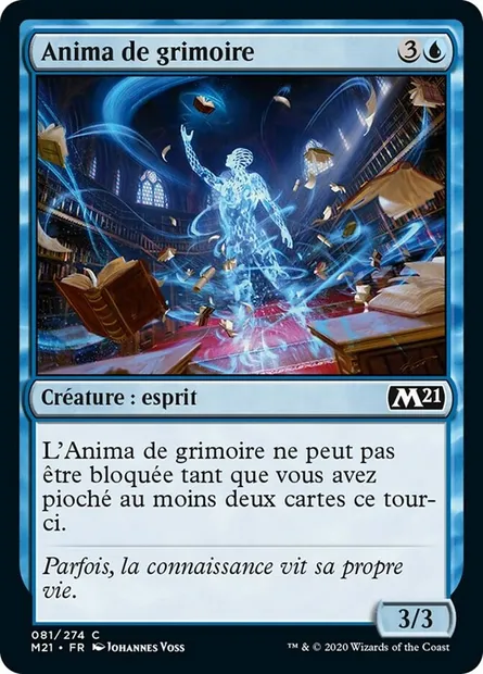 Anima de grimoire, carte Magic M21 81 — extension Core Set 2021