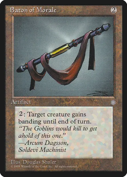Baton of Morale, Magic card ICE 313 — Ice Age set