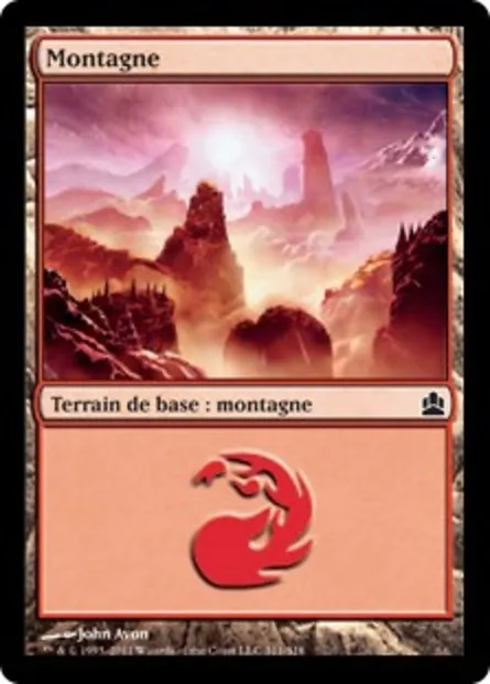 Montagne, carte Magic CMD 311 — extension Commander 2011