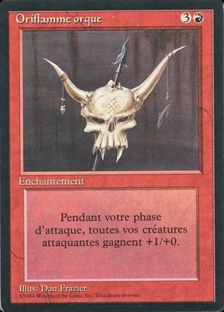 Orcish Oriflamme, Magic card FBB 169 — Foreign Black Border set