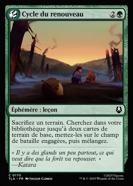Cycle du renouveau, carte Magic TLA 170 — extension Avatar: The Last Airbender