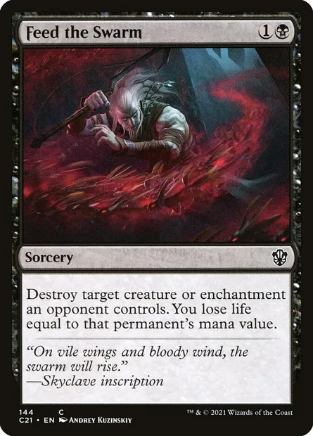 Feed the Swarm, Magic card C21 144 — Commander 2021 set