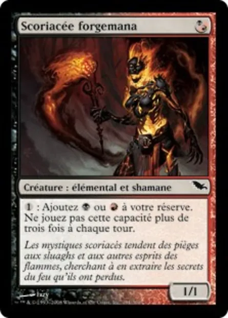 Scoriacée forgemana, carte Magic SHM 191 — extension Sombrelande