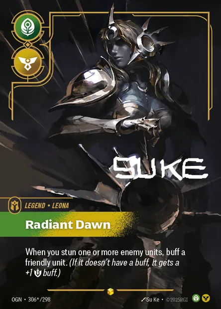 Radiant Dawn, Riftbound card OGN 306* — Origins set