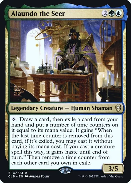 Alaundo the Seer, Magic card PCLB 264s — Battle for Baldur's Gate Promos set