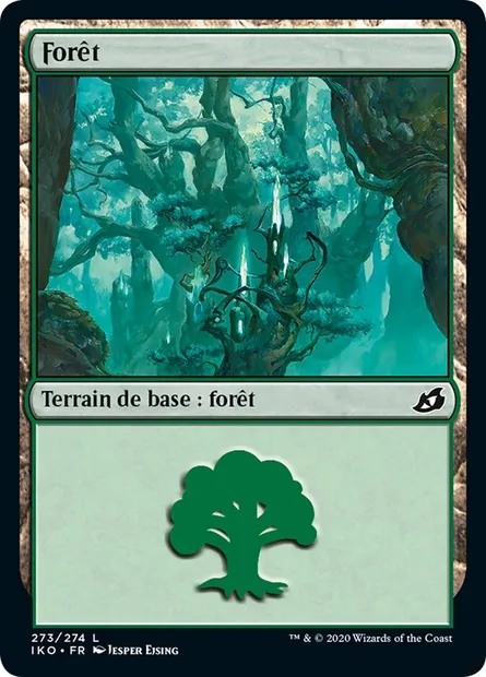 Forêt, carte Magic IKO 273 — extension Ikoria: Lair of Behemoths
