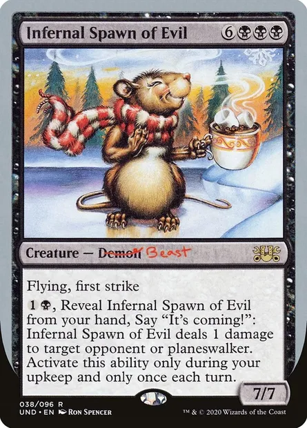 Infernal Spawn of Evil, Magic card UND 38 — Unsanctioned set