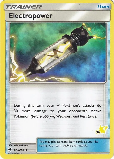 Electropower, Pokémon card BA20 172p — Battle Academy 2020 set