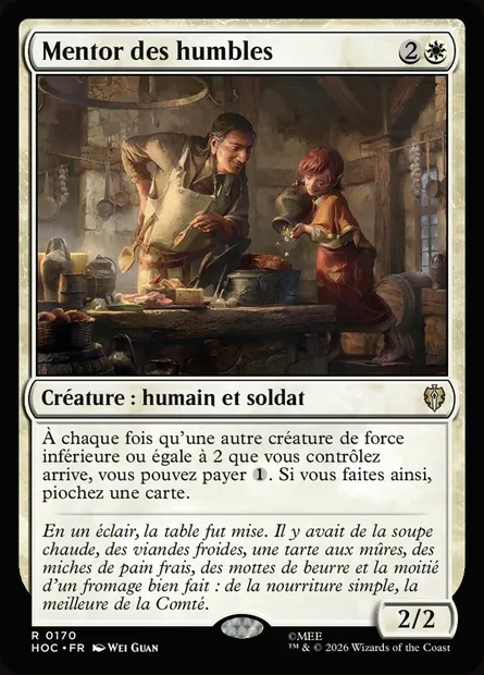 Mentor des humbles, carte Magic HOC 170 — extension The Hobbit Eternal