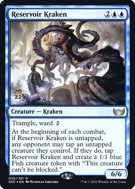 Reservoir Kraken, Magic card PSNC 56s — Streets of New Capenna Promos set