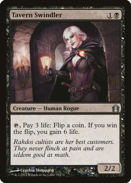 Tavern Swindler, Magic card RTR 79 — Return to Ravnica set