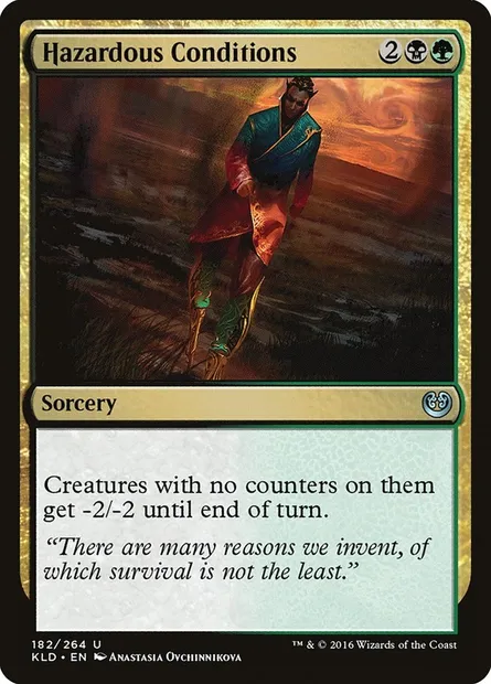 Hazardous Conditions, Magic card KLD 182 — Kaladesh set