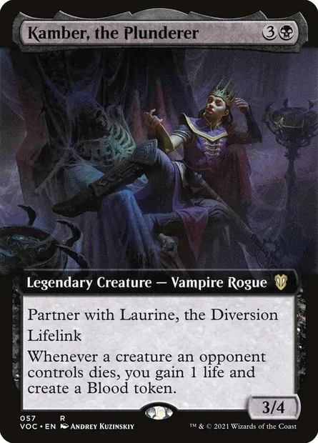 Kamber, the Plunderer, Magic card VOC 57 — Crimson Vow Commander set