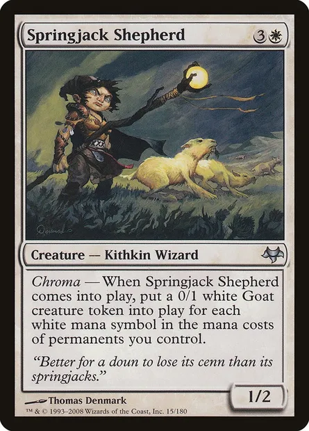 Springjack Shepherd, Magic card EVE 15 — Eventide set
