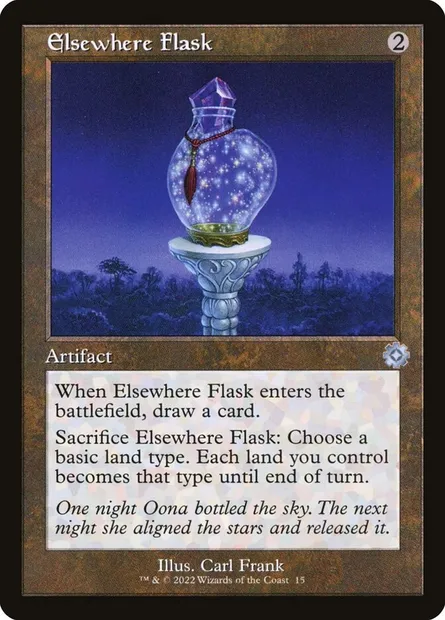 Elsewhere Flask, Magic card BRR 15 — The Brothers' War Retro Artifacts set