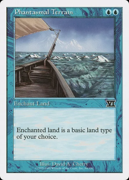 Phantasmal Terrain, Magic card 6ED 84 — Classic Sixth Edition set