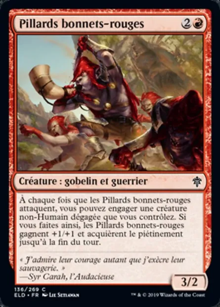 Pillards bonnets-rouges, carte Magic ELD 136 — extension Throne of Eldraine