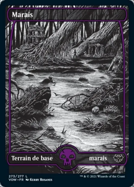 Marais, carte Magic VOW 273 — extension Innistrad : noce écarlate