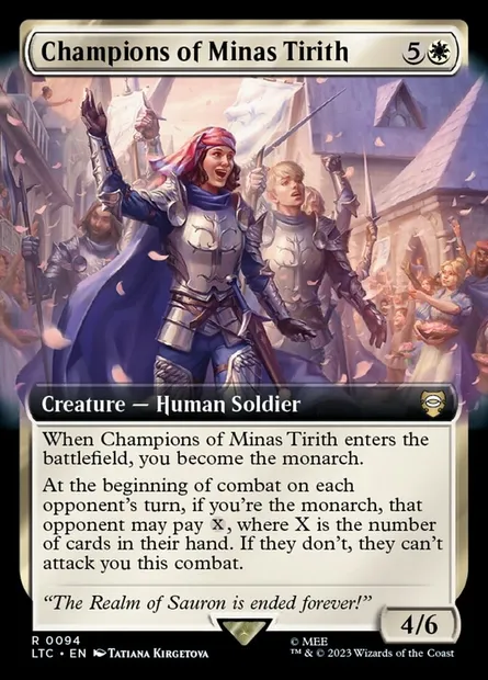 Champions of Minas Tirith, Magic card LTC 94 — Tales of Middle-earth Commander set