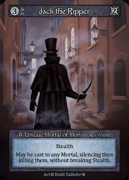 Jack the Ripper, Sorcery card GOT 105 — Gothic set