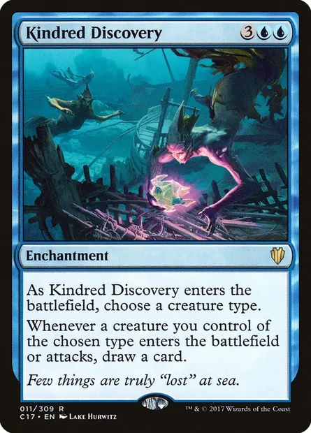Kindred Discovery, Magic card C17 11 — Commander 2017 set