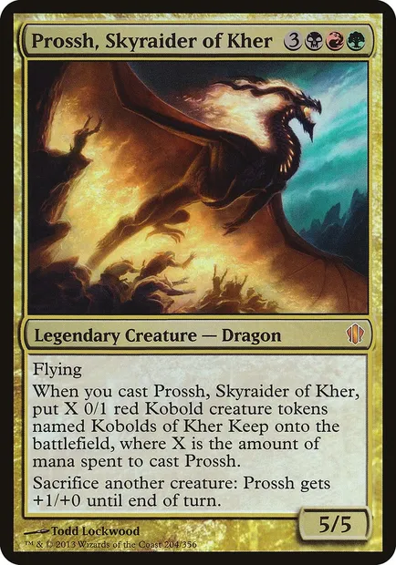 Prossh, pillard céleste de Kher, carte Magic OC13 204 — extension Commander 2013 Oversized