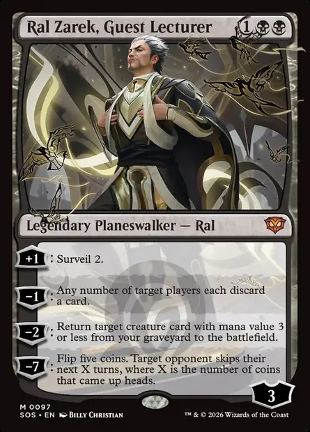 Ral Zarek, Guest Lecturer, Magic card SOS 97 — Secrets of Strixhaven set