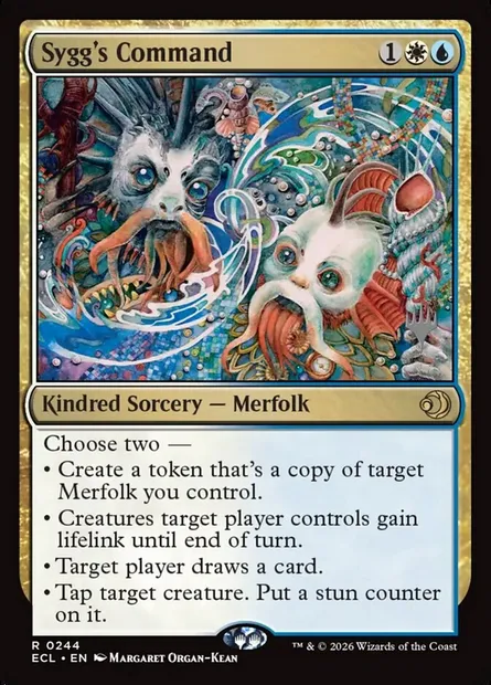 Sygg's Command, Magic card PECL 244p — Lorwyn Eclipsed Promos set
