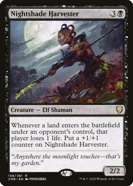 Nightshade Harvester, Magic card CMR 138 — Commander Legends set