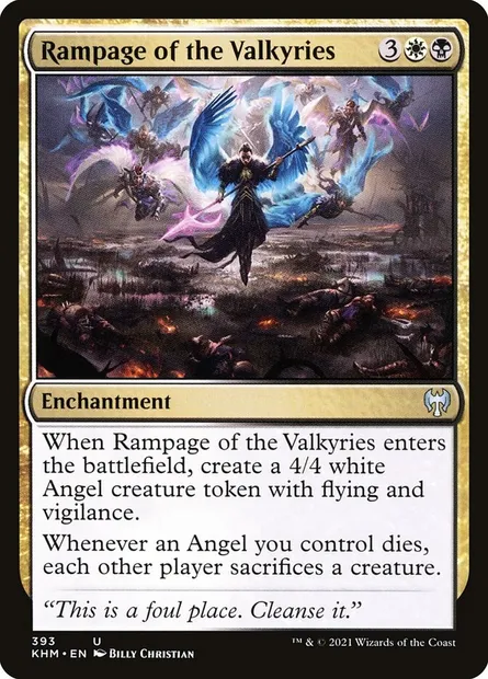 Rampage of the Valkyries, Magic card KHM 393 — Kaldheim set
