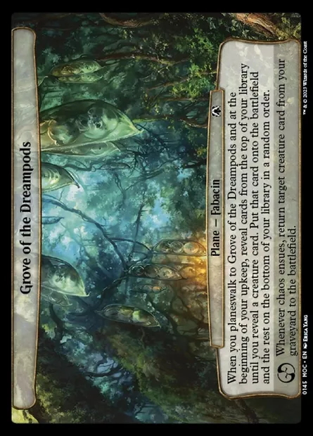 Grove of the Dreampods, Magic card MOC 145 — March of the Machine Commander set