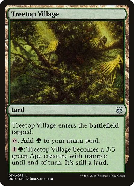 Village arboricole, carte Magic DDR 30 — extension Duel Decks: Nissa vs. Ob Nixilis