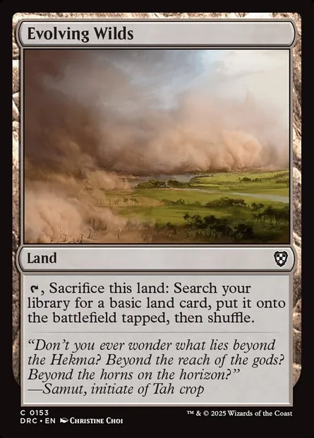 Evolving Wilds, Magic card DRC 153 — Aetherdrift Commander set