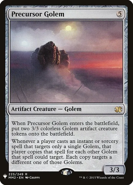 Golem précurseur, carte Magic PLST MM2-225 — extension The List