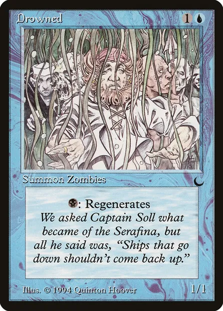 Drowned, Magic card DRK 24 — The Dark set