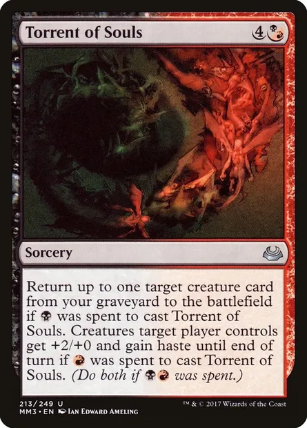 Torrent of Souls, Magic card MM3 213 — Modern Masters 2017 set
