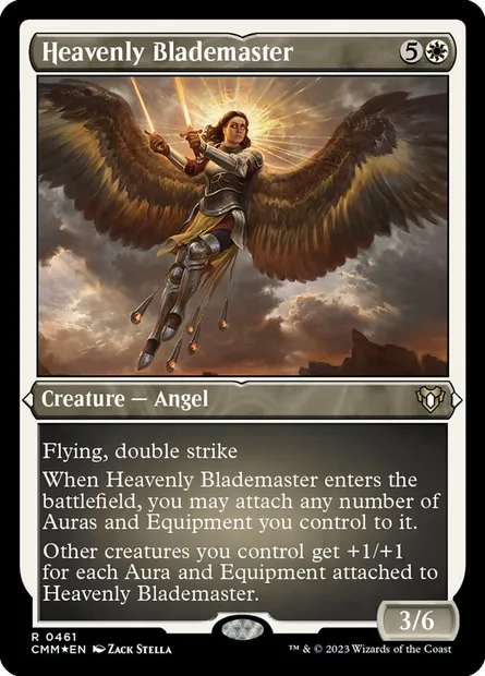 Heavenly Blademaster, Magic card CMM 461 — Commander Masters set