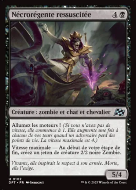 Nécrorégente ressuscitée, carte Magic DFT 102 — extension Aetherdrift