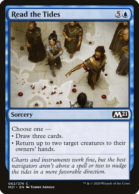 Read the Tides, Magic card M21 62 — Core Set 2021 set
