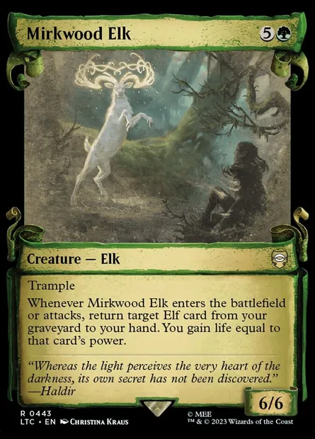 Élan de la Forêt Noire, carte Magic LTC 443 — extension Tales of Middle-earth Commander
