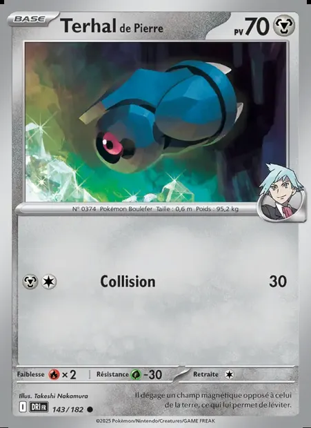 Terhal de Pierre, carte Pokémon DRI 143 — extension Rivalités Destinées