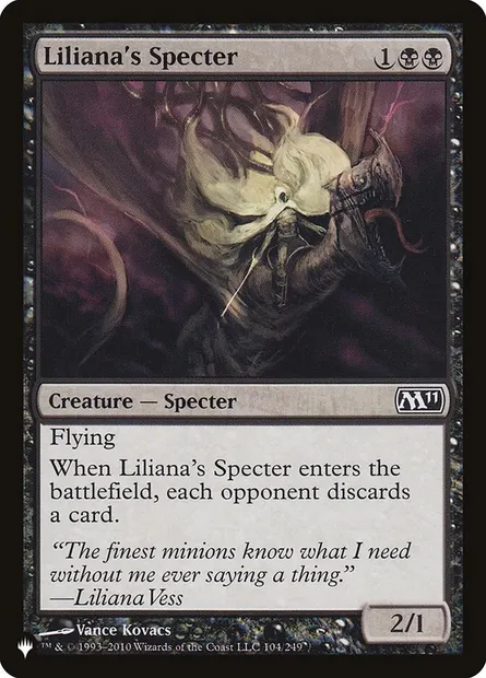 Liliana's Specter, Magic card PLST M11-104 — The List set