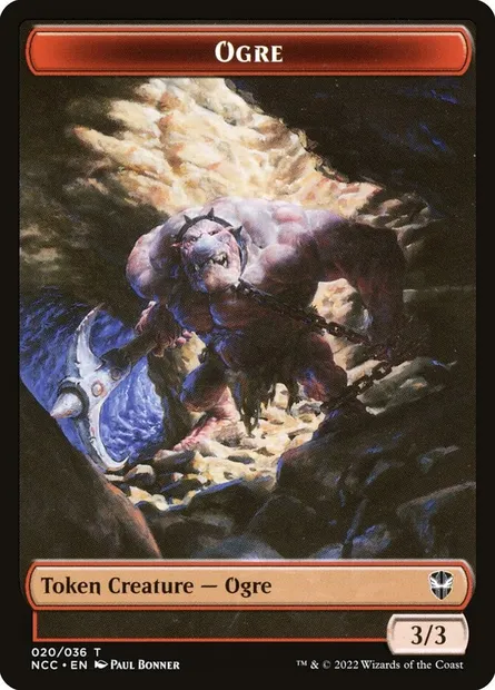 Ogre, carte Magic TNCC 20 — extension New Capenna Commander Tokens