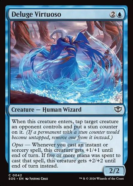 Deluge Virtuoso, Magic card SOS 42 — Secrets of Strixhaven set