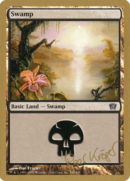 Swamp, Magic card WC03 pk341 — World Championship Decks 2003 set