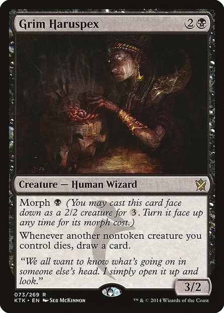 Grim Haruspex, Magic card KTK 73 — Khans of Tarkir set