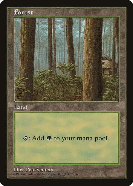 Forest, Magic card PALP 1 — Asia Pacific Land Program set