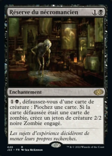 Réserve du nécromancien, carte Magic J22 446 — extension Jumpstart 2022